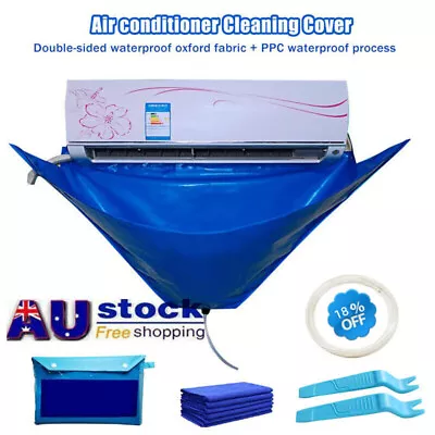 $39.41 • Buy Ac Air Conditioner Cleaning Covers With Water Pipe Dust Clean Protectors Bag Kit