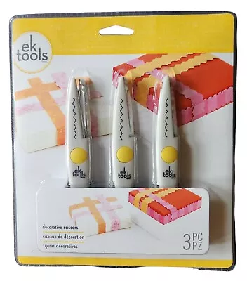 New EK Tools 3-Pack Decorative Scissors- Border Scallop And Ribbon • $8