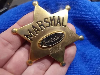 Vintage Metal Tombstone Marshall's Badge • $8.50