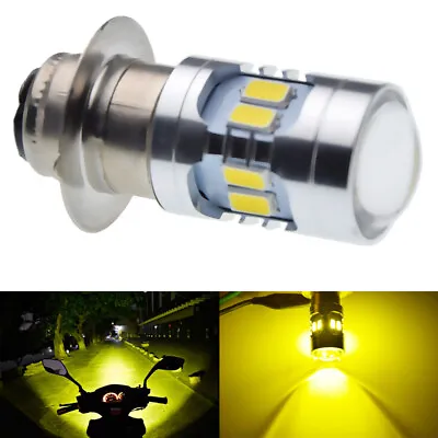 P15D Motorcycle LED Headlight Yellow Bulb H6M 6V-30V PX15d P15d-25-1 Motorbike • $9.49