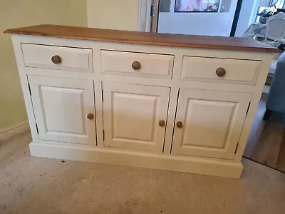 Solid Wood Hand Built Farmhouse Shabby Chic Sideboard Dresser • £200