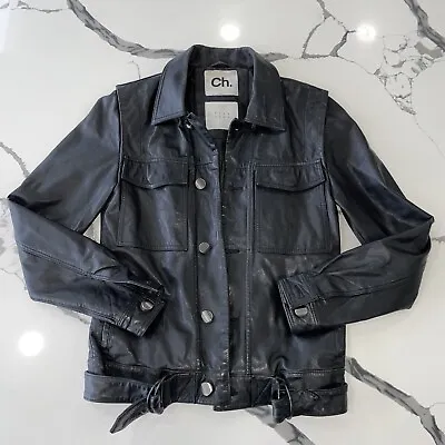Ch. Chapter Men’s Leather Moto Jacket Size Small • $200