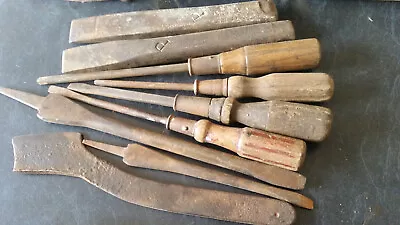 Vintage Lot Of Chisels Screw Drivers • $55