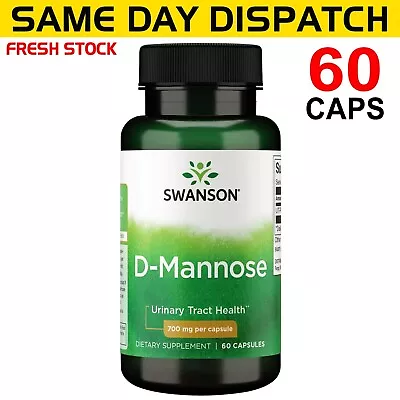 Swanson D-Mannose 700mg PREMIUM QUALITY 60 Capsules AU STOCK!! • $34.95