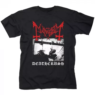 Mayhem Deathcrush T-Shirt Short Sleeve Black Cotton N55E033 • $21.99