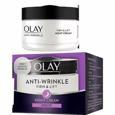 £10.99 • Buy Olay Anti-wrinkle Firm & Lift With Skin Night Cream - 50ml, NEW PACK