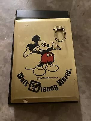 Walt Disneyworld Mickey Mouse Vintage Telephone Note Pad Pen Holder Souvenir • $14.95
