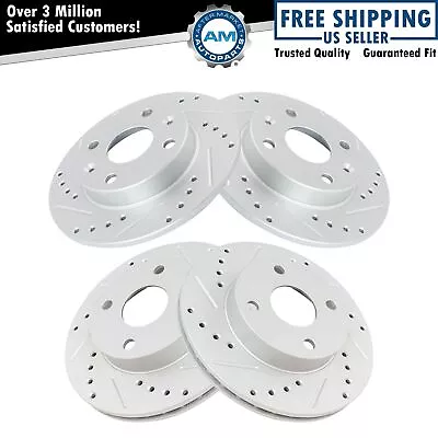 Drilled Brake Rotor Set Fits 1990-1993 Mazda Miata • $107.24