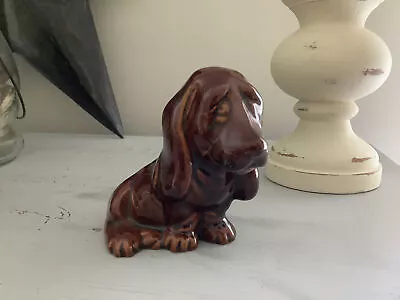 Hound Dog Figurine Mid Century Porcelain Haeger USA Dog Figurine Vintage Hound • $32.30