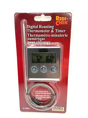 NWT Maverick Digital Roasting Thermometer & Timer Factory Redi-Chek Barbecue  • $12.59