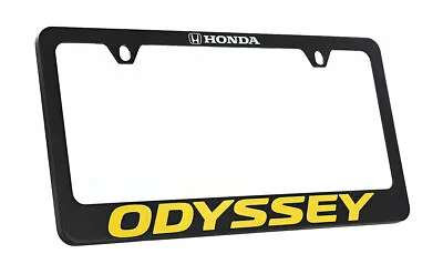 Honda Odyssey Wordmark Black Coated Metal License Plate Frame Holder 2 Hole • $41.95