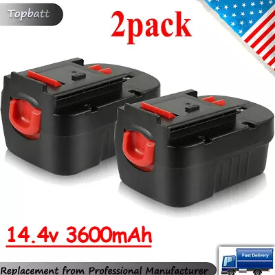 14.4Volt For BLACK & DECKER 14.4V A144 Slide Battery NiMH HPB14 FSB14 HPB14-OPE • $28