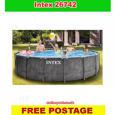 INTEX 26742 15FT Prism Frame Pool Round Above Ground • £1020.55