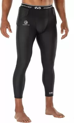 NWT McDavid Mens Hex Basketball Compression 3/4 Tights Hip Tail Pads XLARG Black • $39