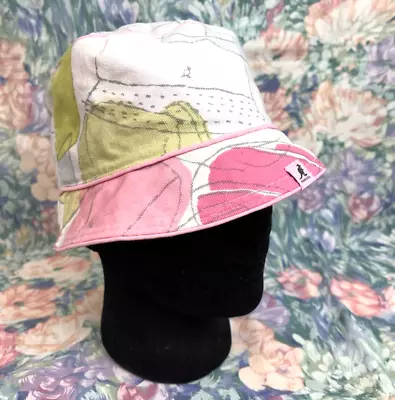 Vtg Y2K Kangol Bucket Hat Patterned Floral Pink Green Sunhat One Size Women's • $24.99