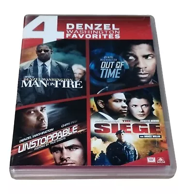 Man On Fire/Out Of Time/Unstoppable/Seige (DVD 2014 4-Disc Set) • $7.49