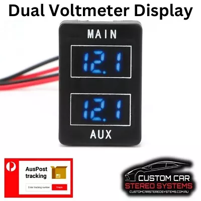 Dual Digital Voltmeter Switch Panel - Suits Toyota Land Cruiser 200 Series 07-21 • $59.95