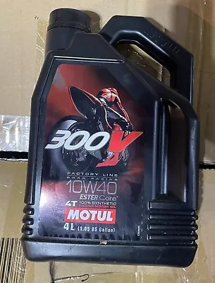 Motul 300V 4T Competition Synthetic Oil 10W40 4-Liter 104121 • $89.99