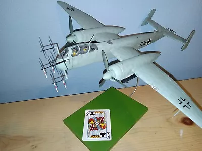 German HEINKEL HE-219 A-7 Uhu ( Eagle Owl ) Plastic Scale Model Built • $275