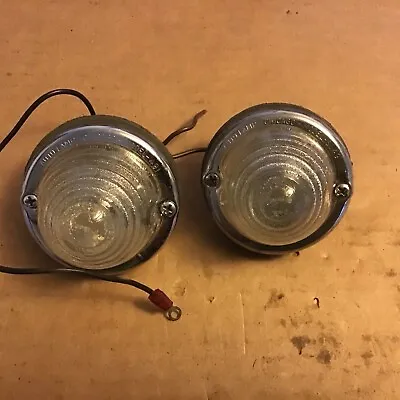 Vintage Auto Lamp Running Lights Glass Pair New  • $34.99