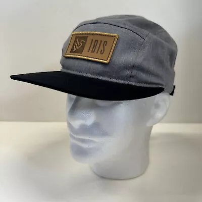 IBIS Mountain Bikes Hat 5 Panel Adjustable Cap One Size Grey/black • $22.99