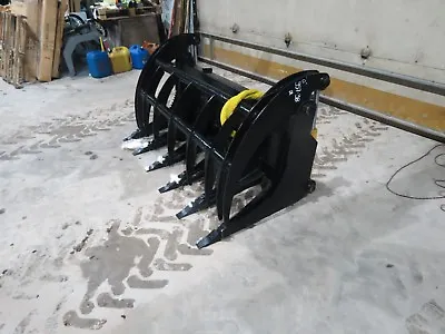 84 Inch Skid Steer MS Attachments Root Rake Grapple Heavy Duty Cat Case Bobcat • $2999