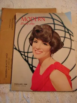 VTG MODERN BEAUTY SHOP Magazine February 1966 NO POSTER   • $11.99