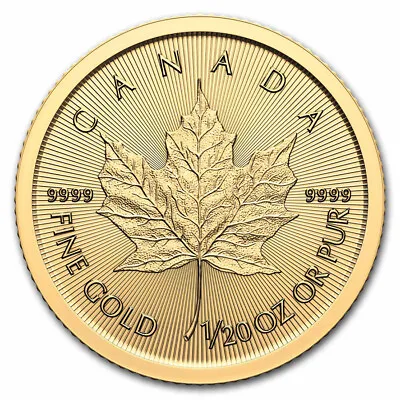 2024 Canada 1/20 Oz Gold Maple Leaf BU • $246.29