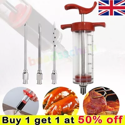 Marinade Injector Syringe Food Flavor Seasoning·Meat Injection Gun Chicken BBQ - • £5.49