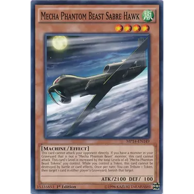 Mecha Phantom Beast Sabre Hawk - MP14-EN149 - Common - 1st Edition • $1.50