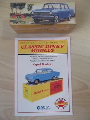 Atlas Dinky Diecast.  Opel Kadett. 540  2011. • £8.99