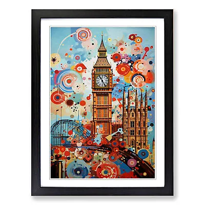 London Orphism Wall Art Print Framed Canvas Picture Poster Decor Living Room • £28.95