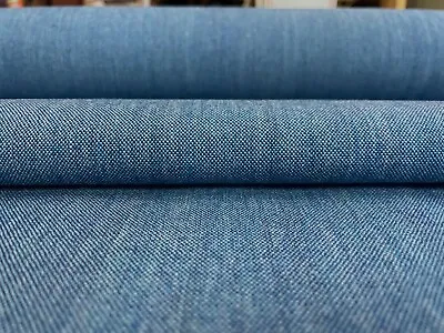 4.625 Yds Kvadrat Remix 762 Denim Blue Woven Wool Upholstery Fabric CO • $96.20