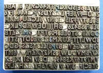 £9 • Buy Letterpress Printing Adana 18pt GILL SANS Med. SORTS ONLY Printers PYE MIXED UP!