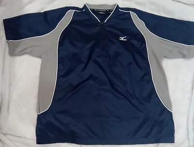 Mizuno 1/4-Zip Baseball Windbreaker Breathable Shirt Jacket Size Large • $7