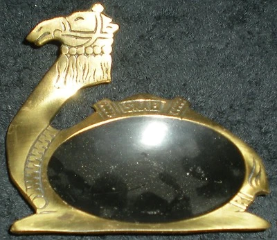 $14.99 • Buy Ashtray Metal Brass Enameled Cigarette Israel Camel Jerusalem Hakuli 