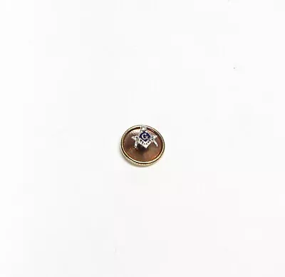 Vintage Tiny 10K White Gold Masonic Blue Lodge Lapel Pin - 5.9mm - Not Scrap • $0.99