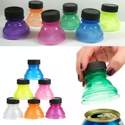 3/6pcs Caps Snap Bottle Top Can Cover Fizz Coke Soda Lid Reusable Cap Fast • £5.97