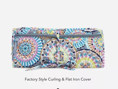 Vera Bradley Factory Style Curling & Flat Iron CoverCotton Sunny Medallion • $15.99