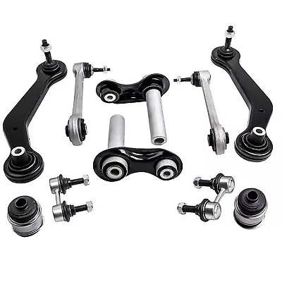 Black 10Pc Rear Control Arm Suspension Kit For BMW X5 2.5i/3.0i/4.4i/4.6is/4.8is • $93.99