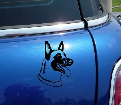 Belgian Malinois Head Portrait Dog Funny Decal Sticker Art Car Wall Decor • $3.48