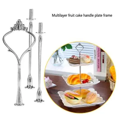 Dessert Cake Stand 2/3 Tier Center Handle Fitting Elegant Hardware Rods • £3.43