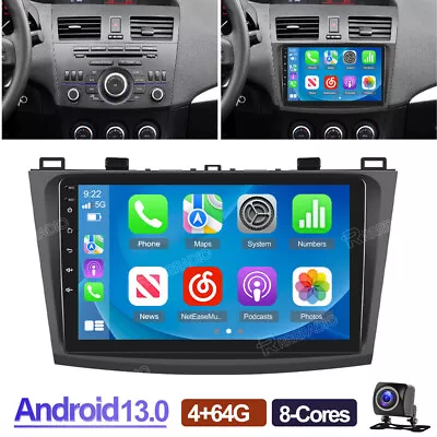 4+64GB 8-Core Android 13 For Mazda 3 2010-2013 Car GPS Navi Stereo Radio Carplay • $168.99