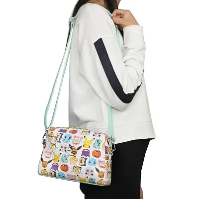 Bioworld • Pokemon • Character Faces • Metal Badge Pokeball  Purse • Ships Free • $59.99