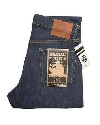 Momotaro 14.7oz Selvedge Denim Jeans  Legacy Blue  Natural Tapered 0605-40 36 • $256.45