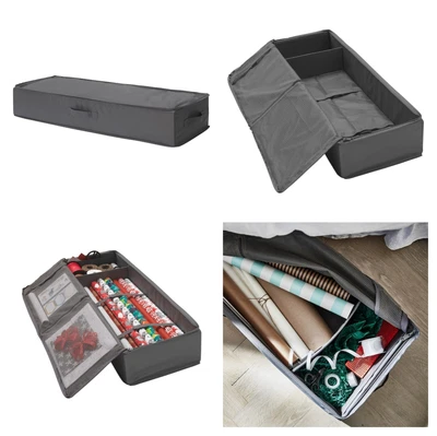New IKEA SKUBB Storage Wardrobe Under Bed Clothing Shoes  Dark Grey 90x30x15 Cm • £20.49