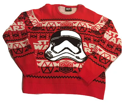 $14.99 • Buy Star Wars First Order Stormtrooper Knit Christmas Sweater Large