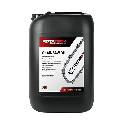 Rotatech ISO 100 Universal Chainsaw Chain & Bar Oil 25L For All Makes & Models • £59.99