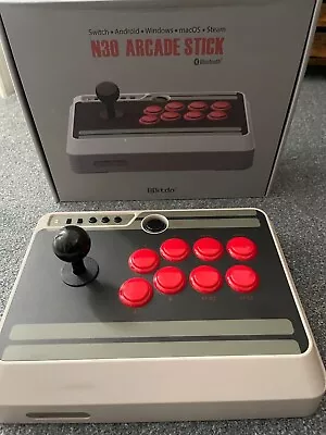 8bitdo N30 Arcade Stick Bluetooth+USB - Steam Pi Switch Windows MacOS MAME • £70