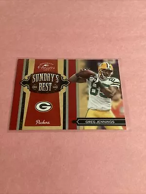 2009 Donruss Classics Greg Jennings SUNDAYS BEST RED #d/250! Packers  • $2.99